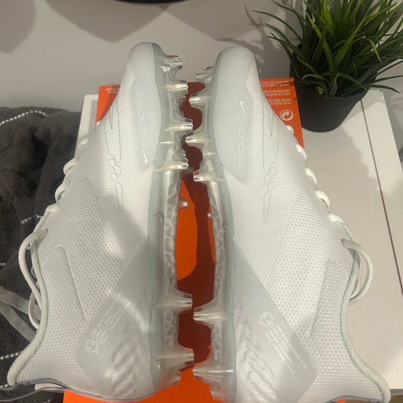 Nike Alpha Huarache 8 Pro Lacrosse Football Cleats White CW4439-110 Men Size 8.5 - Picture 5 of 8